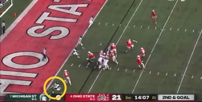 Cavanaugh overhead shot Fleming TD